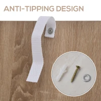 HOMCOM 2 In 1 Folding Table, Drop Leaf Table, Space Saving Dining Table with 4-Tier Shelf for Small Spaces, Oak(m-7)