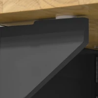 HOMCOM Foldable Kitchen Island with Storage Drawer, Farmhouse Rolling Utility Cart on Wheels with Drop-Leaf Wood Top, Black(m-10)