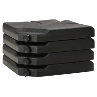 Outsunny 4-Piece Umbrella Base Stand - Heavy-Duty Cantilever Offset Patio Weights for Stability(m-11)