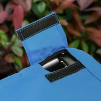 Aosom Dog Bike, Trailer Foldable Pet Cart, Bicycle Wagon, Cargo Carrier Attachment for Travelling w/ Safety Anchor, Blue(m-10)