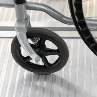 HOMCOM 2ft Wheelchair Ramp Foldable Portable Easy Access Carrier Ramp with Carrying Handle Aluminum(m-10)