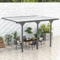 Outsunny 12'x10' Outdoor Gazebo/Pergola with Adjustable Posts & Height, Versatile Design, Perfect for Garden, Patio & Backyard(m-9)