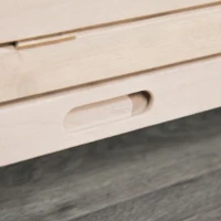 PawHut 3 Tier Wooden Hamster Cage with Wheels for Dwarf Hamster, Nature Wood(m-8)