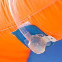 Outsunny Bounce Castle Inflatable Trampoline Slide Pool Climb 14' x 12' x 6'(m-12)