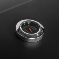 Outsunny BBQ Trolley Charcoal Grill Portable Stainless Steel Barbecue Tool Kits w/ Wheels Side Shelf for Camping Hiking Picnic(m-10)