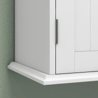 HOMCOM Bathroom Medicine Cabinet, Wall Cabinet with 2 Doors and Adjustable Shelf, Space Saver Over Toilet Cabinet(m-10)