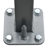 Outsunny Patio Retractable Double Side Awning, Folding Privacy French Screen Fence, Privacy Wall Corner Divider, Garden Outdoor Sun Shade Wind Screen, Indoor Room Divider, Grey(m-10)