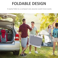 Outsunny Outdoor Sun Lounger, Folding Chaise Lounge with 4-level Adjustable Backrest, Grey(m-6)