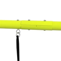 Outsunny 4 in 1 Metal Swing Set with Double Swings, Climber, Climbing Net for Kids, Toddlers, Backyard, Outdoor, Playground(m-9)