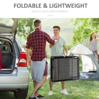 Outsunny Reclining Chaise Lounge Chair, Portable Sun Lounger, Folding Camping Cot with Adjustable Backrest and Removable Pillow, for Patio, Garden, Beach, Gray(m-6)