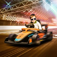 Qaba 12V Electric Car for Kids with Suspension, Music, MP3, Remote Control for 3-5 Years, Orange(m-1)