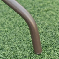 Outsunny 6 Pieces Outdoor Dining Set for 4 with Umbrella Patio Outdoor Furniture Set with Round Table 4 Folding Chairs Cream(m-9)