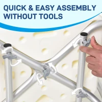 HOMCOM Shower Chair, Mobility Medical Grade Bath Chair, Adjustable Shower Bench with Removable Armrests for Seniors, Handicap, Disabled(m-7)