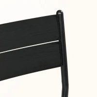 HOMCOM 3 Piece Dining Room Set for 2, Dining Table Set for Breakfast Nook, Small Space, Apartment, Space Saving, Black(m-9)