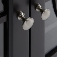 HOMCOM Sideboard Cabinet, Buffet Table with Double Framed Glass Doors, 2 Adjustable Shelves and Elevated Base Espresso(m-10)