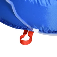 Outsunny 6-in-1 Inflatable Water Slide, Kids Castle Bounce House with Slide, Trampoline, Basket Hoop, Pool, Cannon, Climbing Wall Includes Carry Bag, Repair Patches, Basketball, 680W Air Blower(m-9)