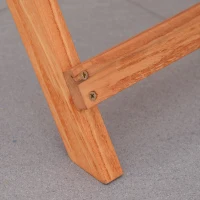 Outsunny 3pc Teak Patio Set, Foldable Garden Furniture with Chairs & Table, Compact Outdoor Seating Solution for Balcony, Porch(m-7)