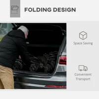 HOMCOM Aluminum Upright Walker with 10'' Wheels, Seat and Backrest, Folding Rollator Walker with Storage Bag, Silver(m-5)