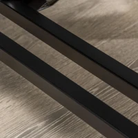 Soozier Flat Weight Bench with Dumbbell Rack, Padded Seat and Anti-slip Foot Pads for Home Gym Workout(m-9)