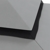 Outsunny 10' x 10' Gazebo Replacement Canopy, Gazebo Top Cover with Double Vented Roof for Garden Patio Outdoor TOP ONLY, Grey(m-10)