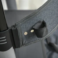 HOMCOM Aluminum Upright Walker with 10'' Wheels, Seat and Backrest, Folding Rollator Walker with Storage Bag, Silver(m-10)