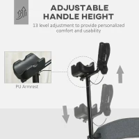 HOMCOM Aluminum Upright Walker with 10'' Wheels, Seat and Backrest, Folding Rollator Walker with Storage Bag, Silver(m-4)