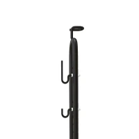 Soozier Vertical & Horizontal Bike Rack Bicycle Storage Stand with Adjustable Hooks, Fits 6"-28" and 700c Bikes(m-10)