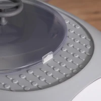 PawHut Cat Litter Box Toilet with Lid, Covered Litter Box with Scoop, Enclosed Drawer and Skylight, Grey(m-7)