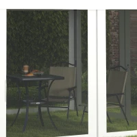 Outsunny 10' x 10' Pop Up Canopy Tent Gazebo with Removable Mesh Sidewall Netting, Carry Bag for Backyard Patio Outdoor, Cream(m-10)