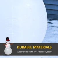 HOMCOM 6ft Christmas Inflatables Outdoor Decorations Snowman, Blow-Up Yard Christmas Decor with LED Lights Display(m-5)