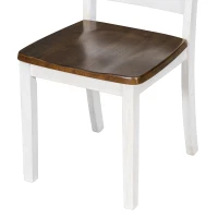 Rustic Style 6-Piece Dining Room Table Set with Ergonomic Chairs and Bench, Solid Wood Veneer, Rubber Wood Frame, 60"L x 36"W x 30"H, Walnut(m-10)