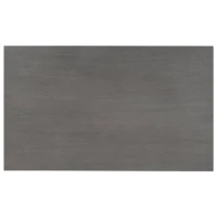 6-Piece Dining Table and Chair Set with Special-Shaped Legs, Foam-Covered Seat Backs & Cushions, Retro Pine Veneer, Gray(m-13)