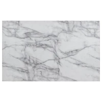 Modern 6-Piece Dining Table Set with 4 Upholstered Chairs and Bench, Marbled Veneers Tabletop, V-Shaped Legs, 60''L x 36''W x 30''H, White(m-13)