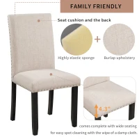 5-Piece Faux Marble Dining Set with 4 Cushioned Chairs, Rubber Wood Frame, and Easy Spot Cleaning, 45.3"L x 29.5"W x 30"H, White(m-6)
