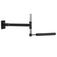 Soozier Wall Mount Reflex Bar Trainer, MMA Boxing Speed Trainer with Punching Boxing Bar, Height Adjustable, Black(m-2)