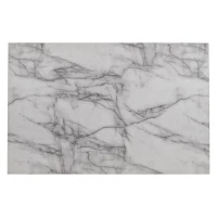 5-Piece Faux Marble Dining Set with 4 Cushioned Chairs, Rubber Wood Frame, and Easy Spot Cleaning, 45.3"L x 29.5"W x 30"H, White(m-13)