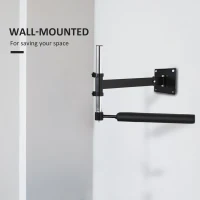 Soozier Wall Mount Reflex Bar Trainer, MMA Boxing Speed Trainer with Punching Boxing Bar, Height Adjustable, Black(m-5)
