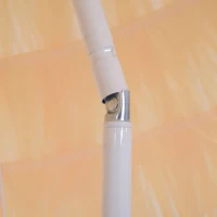 Outsunny 6FT Beach Umbrella Tilt Sunshade Height Adjustable Outdoor Market Patio Yard Crank Deck Sun Shade, Wheat(m-10)