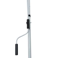 Outsunny 6.6'x5' Manual Retractable Patio Awning Window Door Sun Shade Deck Canopy Shelter Water Resistant UV Protector Grey(m-10)