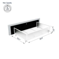 Liv Queen Size Upholstered Platform Bed Frame with 4-Drawer Storage, Adjustable Tufted Headboard, Wooden Slat Support, No Box Spring Needed, Ivory(m-4)