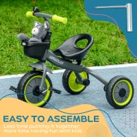 Qaba Tricycle for Kids Age 2-5, Toddler Bike for Children, Yellow(m-7)