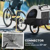 Aosom Bike Trailer for Kids 3 In1 Foldable Child Jogger Stroller Baby Stroller Transport Carrier with Shock Absorber System Rubber Tires Adjustable Handlebar Kid Bicycle Trailer White and Grey(m-7)