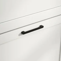 HOMCOM Narrow Shoe Cabinet with Open Shelf and 2 Flip Drawers for 10 Pairs of Shoes, for Entryway, Hallway, White(m-10)