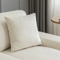 Modern Mid-Century Oversized chaise lounger, Velvet Upholstery, Solid Wood Legs, Removable Cushions, 59.8"L x 37.8"W x 31.75"H, Cream(m-8)