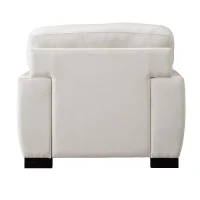 Modern Mid-Century Oversized chaise lounger, Velvet Upholstery, Solid Wood Legs, Removable Cushions, 59.8"L x 37.8"W x 31.75"H, Cream(m-6)