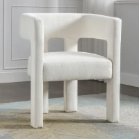 Contemporary Fabric Upholstered Accent Chair with Solid Wood Frame, Comfortable Seating, and 330 lbs Weight Capacity, 24.8" x 20.9" x 30.1", Beige(m-1)