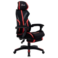 Vinsetto Racing Gaming Chair, Ergonomic Computer Chair with Footrest, Headrest, High Back Recliner Swivel Seat with Adjustable Height, Black Red(m-13)