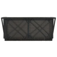 2-Person Wicker Hanging Porch Swing with Chains, Removable Cushions and Pillows, 500 lbs Capacity, 50" Length, Brown(m-14)