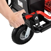 Electric Wheelbarrow Utility Cart, 48V 500W Motor, 500lbs Capacity, 1000lbs Towing, Brushless Motor, Adjustable Speed, 54.72"x23.23"x38.58", Red(m-11)