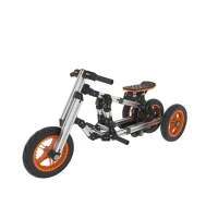 Modular Electric Innovation Kart, High-Strength Material, 20+ Assembly Methods, Perfect for Outdoor Sports and Parent-Child Interaction, 24.41"x16.14"x11.81", Silver(m-10)